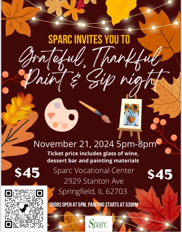 Grateful, Thankful, Paint & Sip Fundraiser