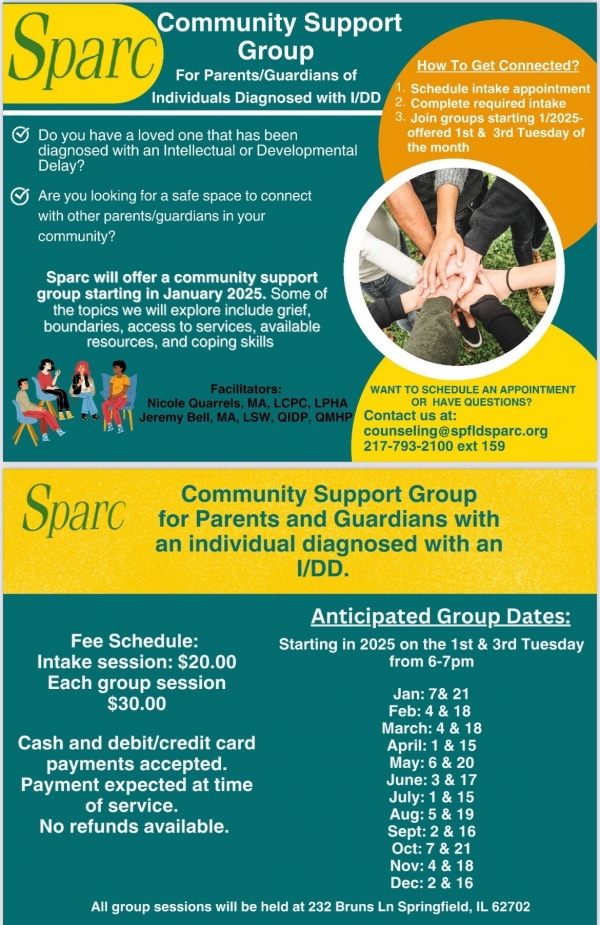 Sparc Offers New Community Support Group